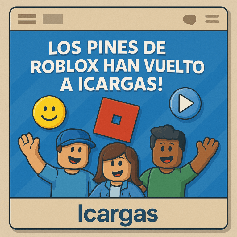 ¡El PIN de Robux ha vuelto a Icargas!