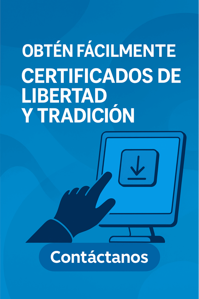 Certificado de Libertad y tradicón