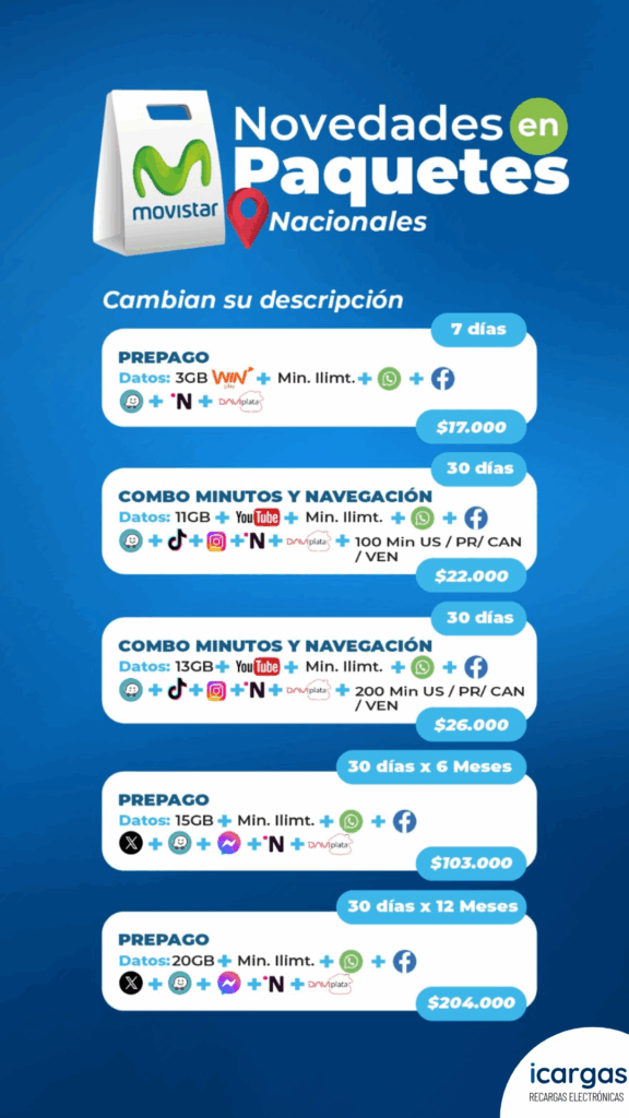 Movistar paquetes mayo 2